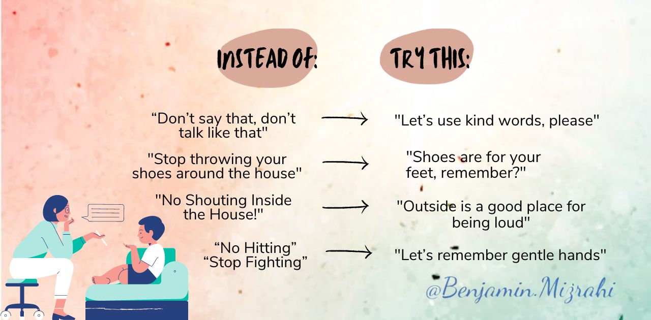 Positive Phrases to Use Instead of Stop, No, Don’t